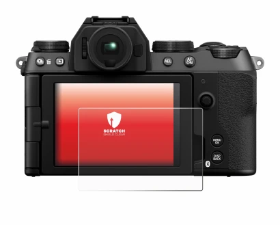 Immagine del dispositivo Fujifilm X-S20 con un'ampia varietà di protezioni per lo schermo.
