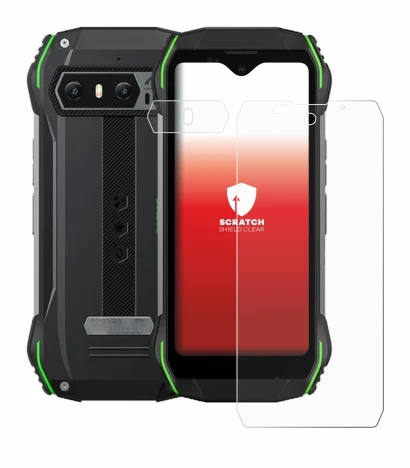 Immagine del dispositivo Blackview N6000 (Fronte+Fotocamera) con un'ampia varietà di protezioni per lo schermo.