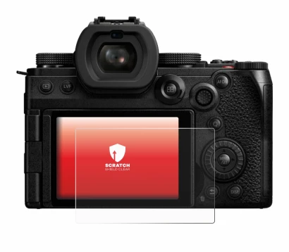 Immagine del dispositivo Panasonic Lumix DC-S5M2X con un'ampia varietà di protezioni per lo schermo.