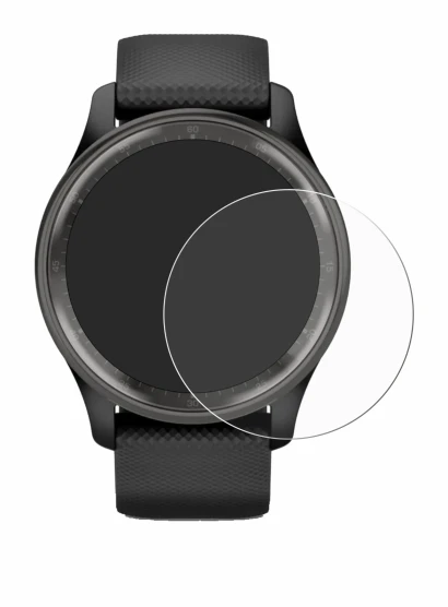 Immagine del dispositivo Garmin Vivomove Trend con un'ampia varietà di protezioni per lo schermo.