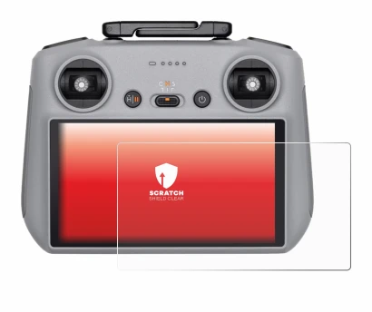 Immagine del dispositivo DJI RC 2 con un'ampia varietà di protezioni per lo schermo.