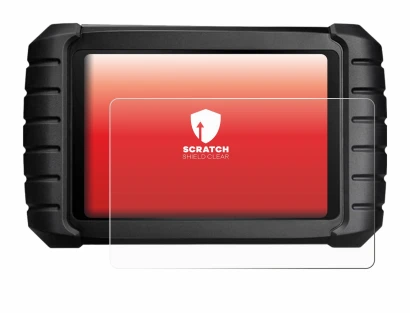 Immagine del dispositivo iCarsoft CR Max con un'ampia varietà di protezioni per lo schermo.