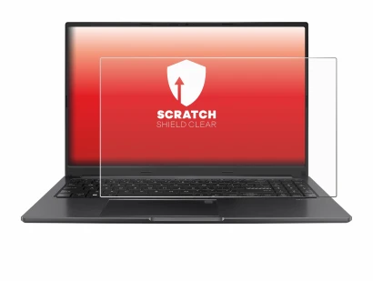 Immagine del dispositivo ASUS Vivobook 15 OLED con un'ampia varietà di protezioni per lo schermo.