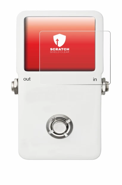 Immagine del dispositivo TC Electronic POLYTUNE con un'ampia varietà di protezioni per lo schermo.