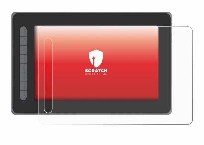 Immagine del dispositivo XP-Pen Artist 12 (2a Gen.) con un'ampia varietà di protezioni per lo schermo.