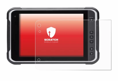 Immagine del dispositivo Handheld Algiz RT8 con un'ampia varietà di protezioni per lo schermo.