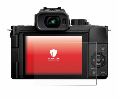 Immagine del dispositivo Panasonic Lumix DC-G100D con un'ampia varietà di protezioni per lo schermo.