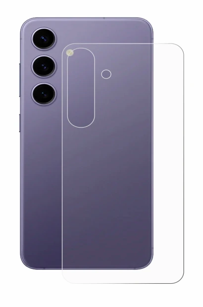 Immagine del dispositivo Samsung Galaxy S24 (Posteriore) con un'ampia varietà di protezioni per lo schermo.