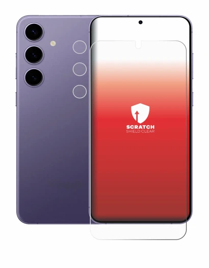 Immagine del dispositivo Samsung Galaxy S24 Plus (Fronte+Fotocamera) con un'ampia varietà di protezioni per lo schermo.