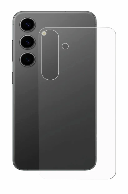 Immagine del dispositivo Samsung Galaxy S24 Plus (Posteriore) con un'ampia varietà di protezioni per lo schermo.