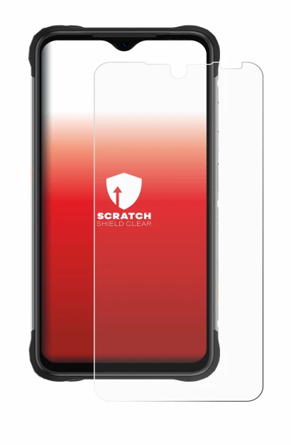Immagine del dispositivo Umidigi Bison X20 con un'ampia varietà di protezioni per lo schermo.