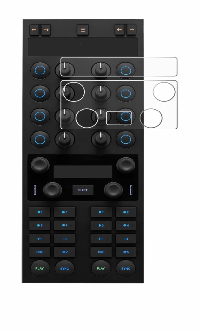 Immagine del dispositivo Native Instruments Traktor Kontrol X1 MK3 con un'ampia varietà di protezioni per lo schermo.