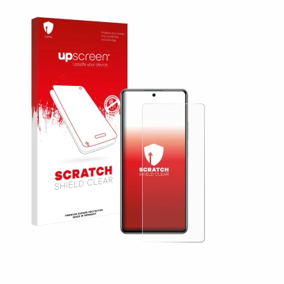 Parte frontale di una confezione del prodotto con il logo del marchio upscreen. Accanto è raffigurato il dispositivo Xiaomi 11