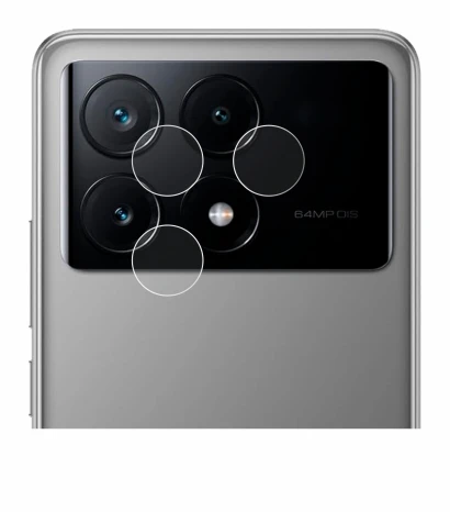 Immagine del dispositivo Xiaomi Poco X6 Pro (SOLO Fotocamera) con un'ampia varietà di protezioni per lo schermo.