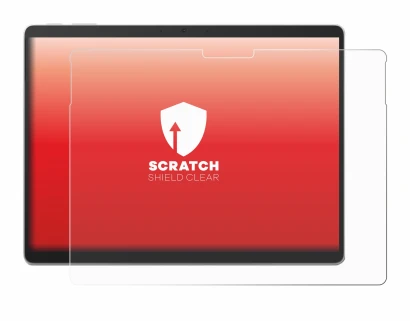 Immagine del dispositivo Microsoft Surface Pro 10 con un'ampia varietà di protezioni per lo schermo.