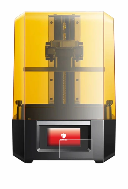 Immagine del dispositivo Anycubic Photon Mono M5s con un'ampia varietà di protezioni per lo schermo.