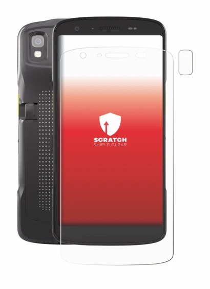 Immagine del dispositivo Zebra TC22 (Fronte+Fotocamera) con un'ampia varietà di protezioni per lo schermo.