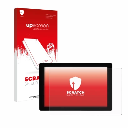 Parte frontale di una confezione del prodotto con il logo del marchio upscreen. Accanto è raffigurato il dispositivo SmallHD I