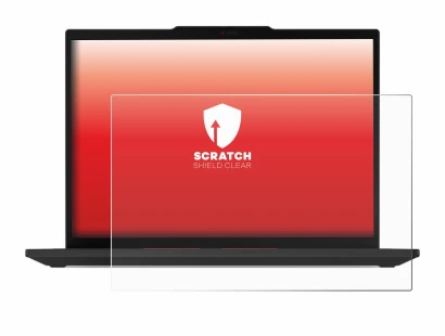Immagine del dispositivo Lenovo ThinkPad T14 Gen 5 con un'ampia varietà di protezioni per lo schermo.