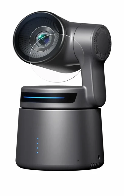 Immagine del dispositivo OBSBOT Tail Air con un'ampia varietà di protezioni per lo schermo.