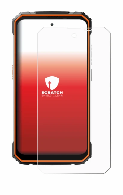 Immagine del dispositivo Blackview BV8100 con un'ampia varietà di protezioni per lo schermo.