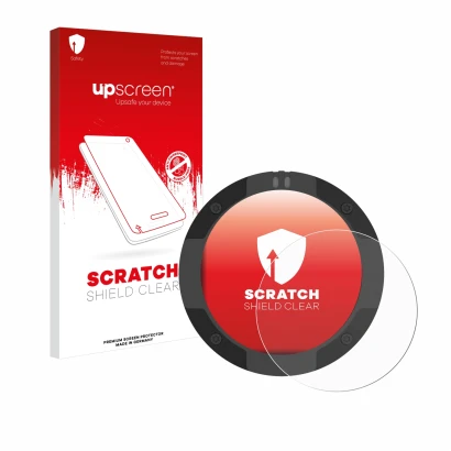 Parte frontale di una confezione del prodotto con il logo del marchio upscreen. Accanto è raffigurato il dispositivo Beeline M