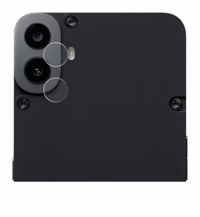 Immagine del dispositivo Nothing CMF Phone 1 (SOLO Fotocamera) con un'ampia varietà di protezioni per lo schermo.