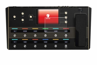 Immagine del dispositivo Headrush Prime con un'ampia varietà di protezioni per lo schermo.