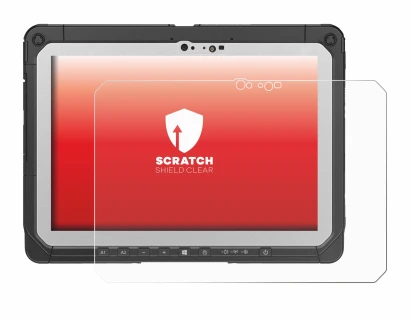 Immagine del dispositivo Panasonic Toughbook CF-20 MK2 con un'ampia varietà di protezioni per lo schermo.