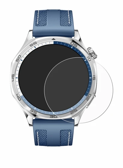 Immagine del dispositivo Huawei Watch GT 5 (46 mm) con un'ampia varietà di protezioni per lo schermo.