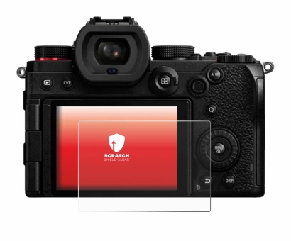 Immagine del dispositivo Panasonic Lumix DC-S5D con un'ampia varietà di protezioni per lo schermo.