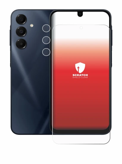 Immagine del dispositivo Samsung Galaxy A16 5G (Fronte+Fotocamera) con un'ampia varietà di protezioni per lo schermo.