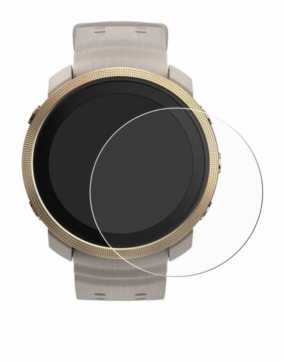 Immagine del dispositivo Polar Vantage M3 con un'ampia varietà di protezioni per lo schermo.