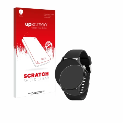 Parte frontale di una confezione del prodotto con il logo del marchio upscreen. Accanto è raffigurato il dispositivo Reflex Ac