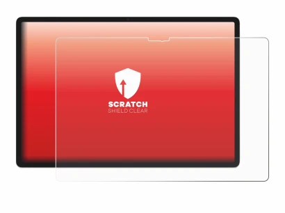 Immagine del dispositivo Lenovo Yoga Tab 2025 con un'ampia varietà di protezioni per lo schermo.