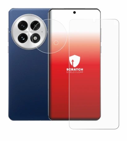 Immagine del dispositivo OnePlus 13 (Fronte+Fotocamera) con un'ampia varietà di protezioni per lo schermo.