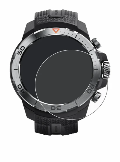 Immagine del dispositivo Xiaomi Mibro GS Explorer con un'ampia varietà di protezioni per lo schermo.