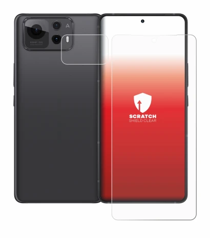 Immagine del dispositivo ASUS ZenFone 12 Ultra (Fronte+Fotocamera) con un'ampia varietà di protezioni per lo schermo.