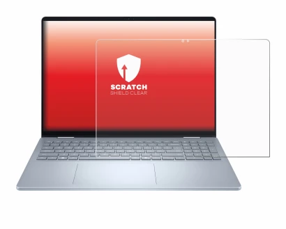 Immagine del dispositivo Dell 16 Plus-2-in-1 con un'ampia varietà di protezioni per lo schermo.