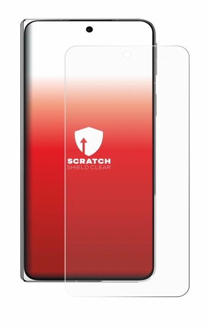 Immagine del dispositivo Oppo Find N5 con un'ampia varietà di protezioni per lo schermo.