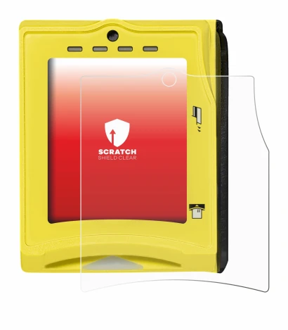 Immagine del dispositivo Nayax VPOS TOUCH con un'ampia varietà di protezioni per lo schermo.