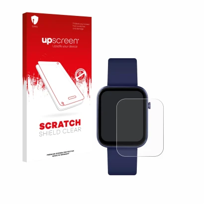 Parte frontale di una confezione del prodotto con il logo del marchio upscreen. Accanto è raffigurato il dispositivo Reflex Ac
