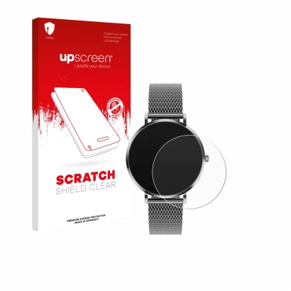 Parte frontale di una confezione del prodotto con il logo del marchio upscreen. Accanto è raffigurato il dispositivo Pireware 