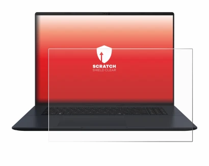 Immagine del dispositivo ASUS Vivobook 18 M1807 con un'ampia varietà di protezioni per lo schermo.