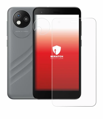 Immagine del dispositivo ZTE Blade A35 lite (Fronte+Fotocamera) con un'ampia varietà di protezioni per lo schermo.