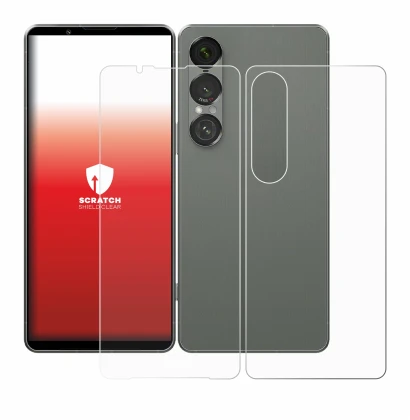 Immagine del dispositivo Sony Xperia 1 VII (Fronte+Retro) con un'ampia varietà di protezioni per lo schermo.
