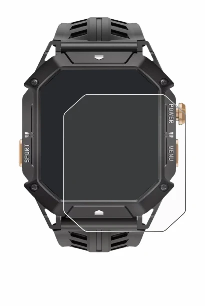 Immagine del dispositivo Oukitel BT80 con un'ampia varietà di protezioni per lo schermo.