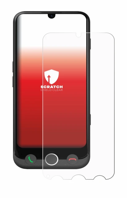 Immagine del dispositivo Doro Aurora A30 con un'ampia varietà di protezioni per lo schermo.