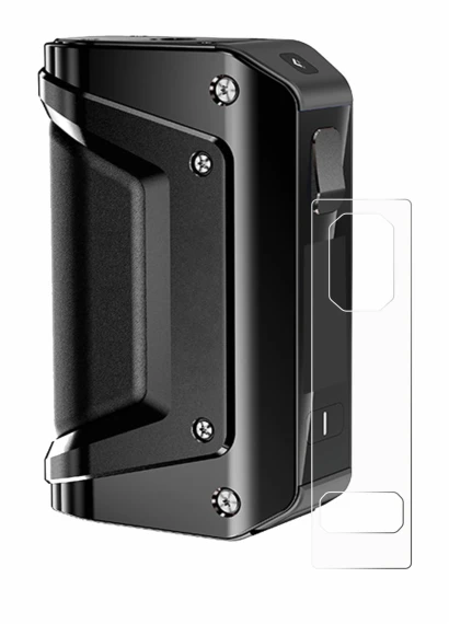 Immagine del dispositivo GeekVape Aegis Legend 3 con un'ampia varietà di protezioni per lo schermo.