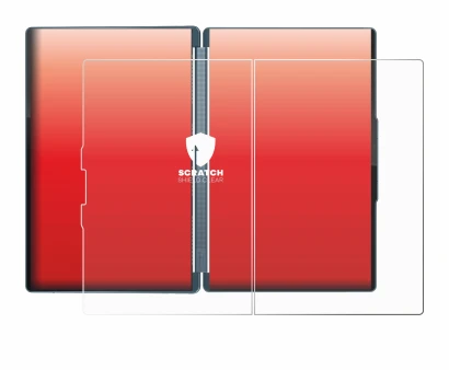 Immagine del dispositivo Lenovo Yoga Book 9 14IAH10 con un'ampia varietà di protezioni per lo schermo.